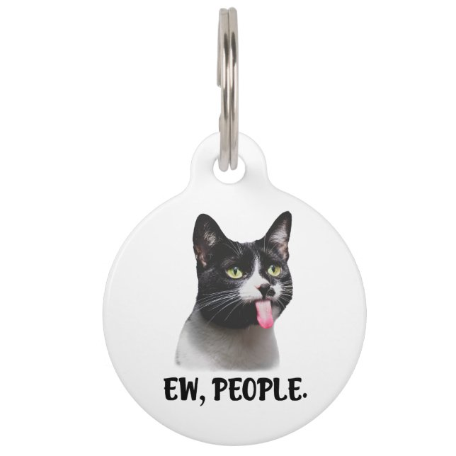Médaillon Pour Animaux Mdr les gens mème de chat mignon (Devant)