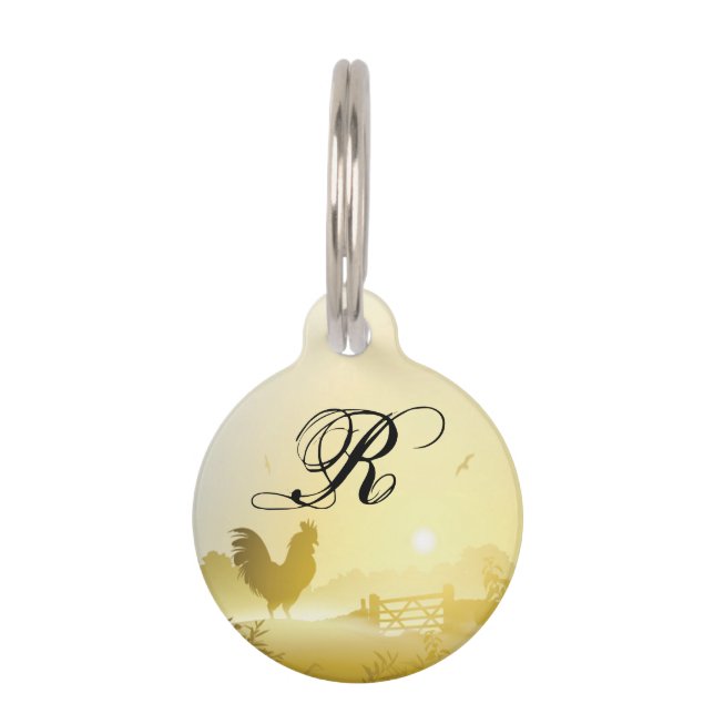 Médaillon Pour Animaux Médaille d'identification de chien personnalisée F (Devant)