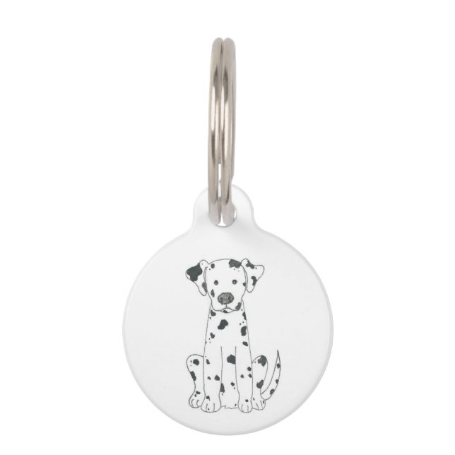 Médaillon Pour Animaux Médaille d'identification pour chien dalmate (Devant)
