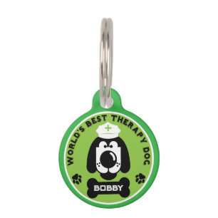 Médaillon Pour Animaux Meilleur chien d'assistance thérapeutique au monde