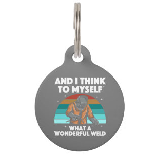 Médaillon Pour Animaux Meilleur Welding Art Men Women Arc Welder Ir