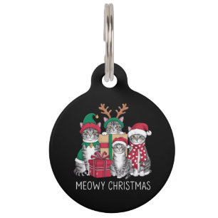 Médaillon Pour Animaux Meowny Noël Chat Noël Xmas Funny Chats Amoureux