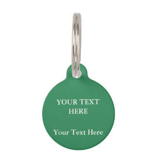 Médaillon Pour Animaux Mer Vert Plaine Élégant Moderne Minimaliste