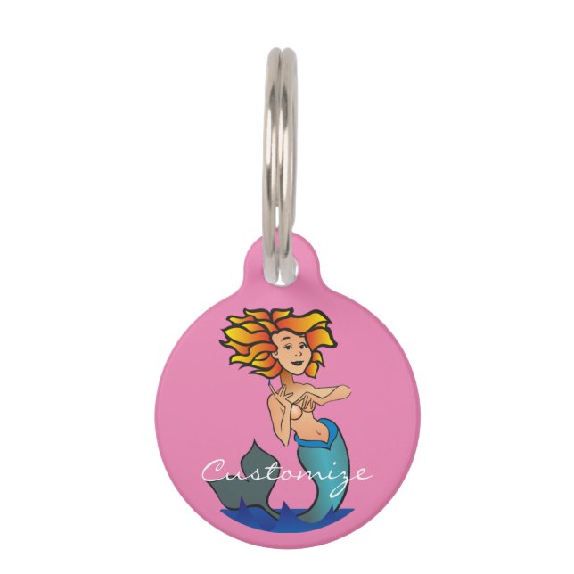 Médaillon Pour Animaux Mermaid Thunder_Cove (Dos)