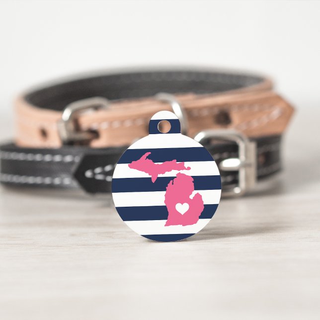 Médaillon Pour Animaux Michigan Heart (Créateur téléchargé)