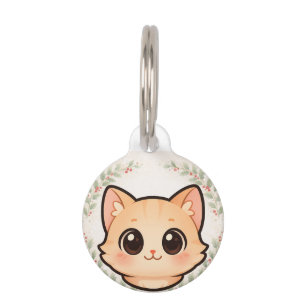 Médaillon Pour Animaux Mignon Kawaii Tague d'identification de chat