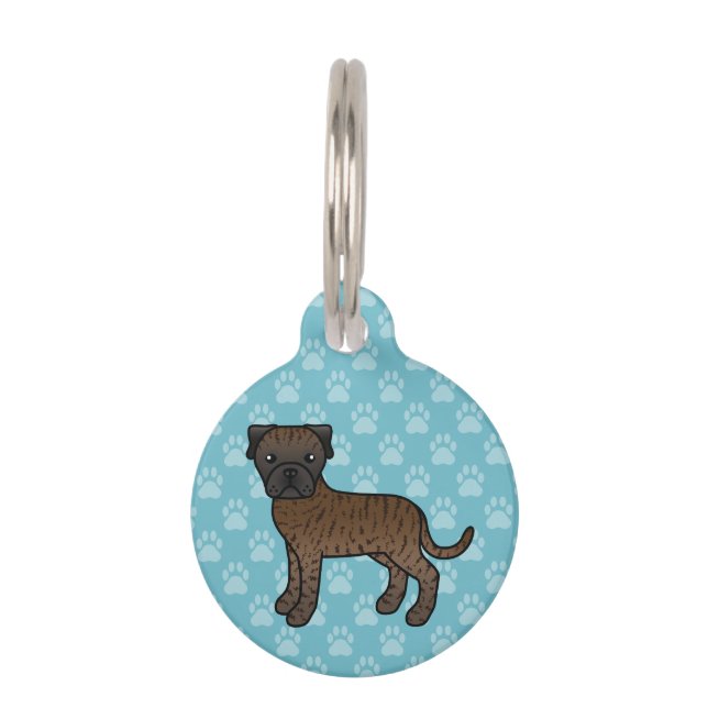 Médaillon Pour Animaux Mignonne plaque d'identification Bullmastiff Bring (Devant)