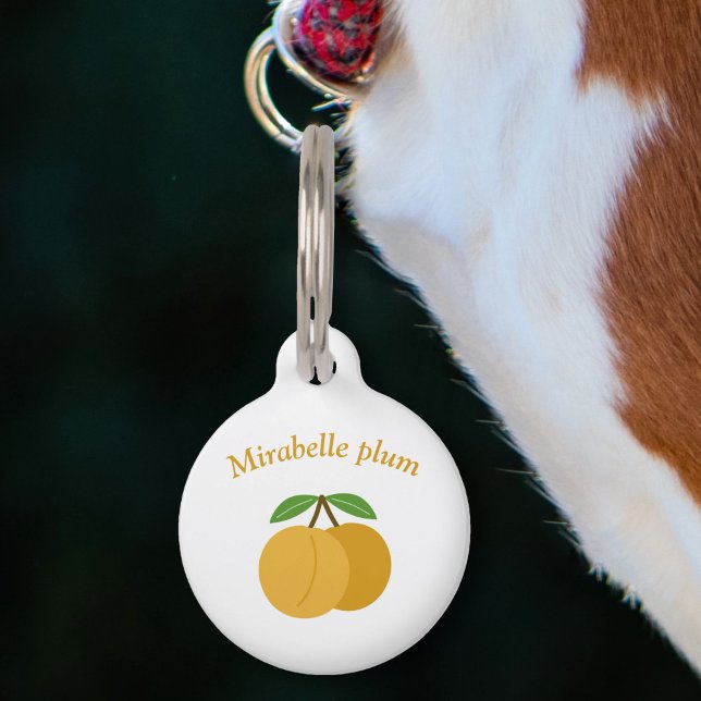 Médaillon pour animaux Mirabelle (Mirabelle Plum Pet Tag)