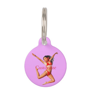 Médaillon Pour Animaux Modèle Bikini de danse Thunder_Cove