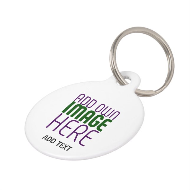 MÉDAILLON POUR ANIMAUX MODELE DE TEXTE D'IMAGE BLANC SIMPLE ÉDITABLE MODE (Côté )