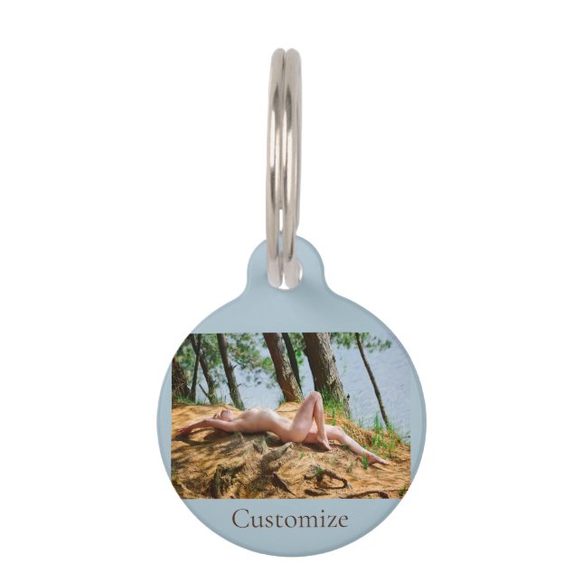 Médaillon Pour Animaux Modèle féminin bronzage Thunder_Cove (Devant)