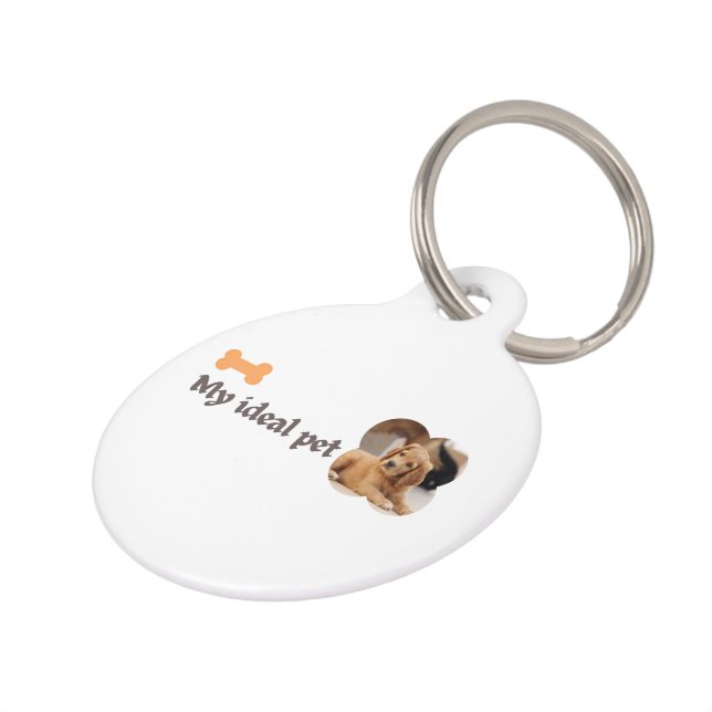Médaillon Pour Animaux Mon animal idéal – Conception d'amour pour chiot (Côté )