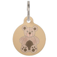 Mon nom est BEAR Brown Tan Teddy Plush Animal Toy