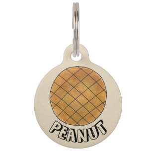 Médaillon Pour Animaux Mon nom est Beurre d'arachide Cookie Produits cuit