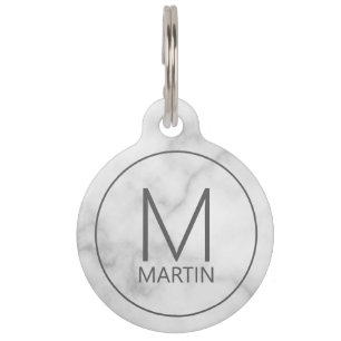 Médaillon Pour Animaux Monogramme animal de compagnie, nom avec le code Q