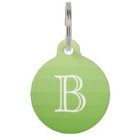 Monogramme des tons verts initial