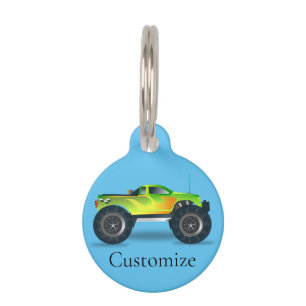Médaillon Pour Animaux Monster Truck Thunder_Cove