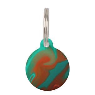 Médaillon Pour Animaux motif abstrait.