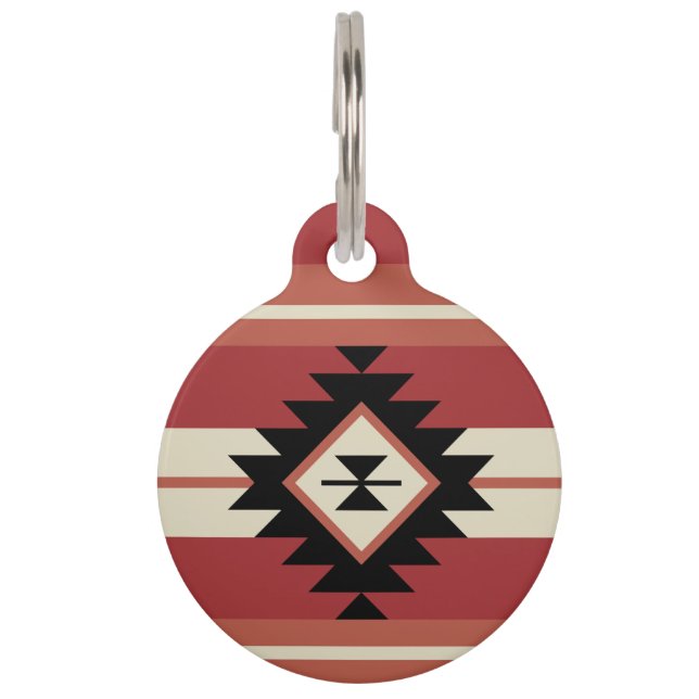 Médaillon Pour Animaux Motif Aztec (Devant)
