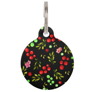 Médaillon Pour Animaux Motif Berries