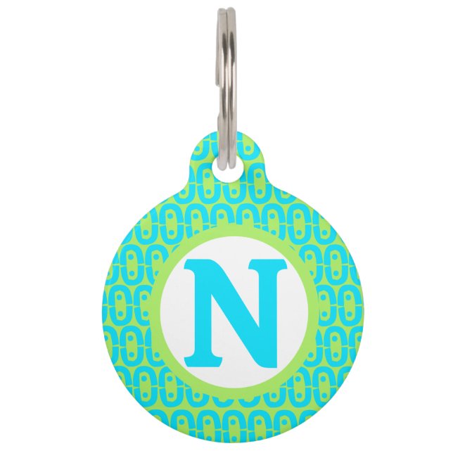 Médaillon Pour Animaux motif coloré moderne (Devant)