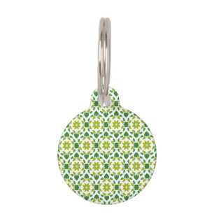 Médaillon Pour Animaux Motif de feuille, motif de feuilles, feuilles vert