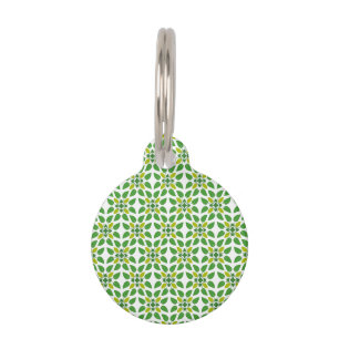 Médaillon Pour Animaux Motif de feuille, motif de feuilles, feuilles vert
