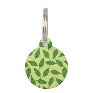 Médaillon Pour Animaux Motif De Feuilles, Motif De Feuilles, Feuilles De 