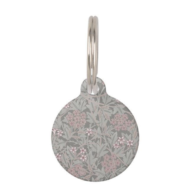 Médaillon Pour Animaux Motif de fleur de jasmin de William Morris (Devant)