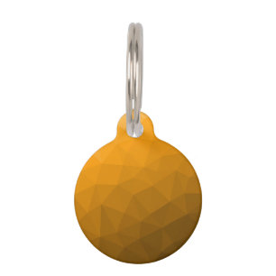 Médaillon Pour Animaux Motif de maillage géométrique à dégradé orange