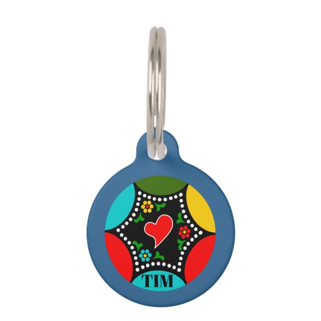 Médaillon Pour Animaux Motif de Noël copieux portugais (Dos)