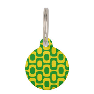 Médaillon Pour Animaux Motif du trottoir d'Ipanema, Motif de plage, Brési