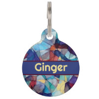 Motif en verre teint personnalisé