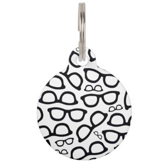 Médaillon Pour Animaux Motif futé en verre