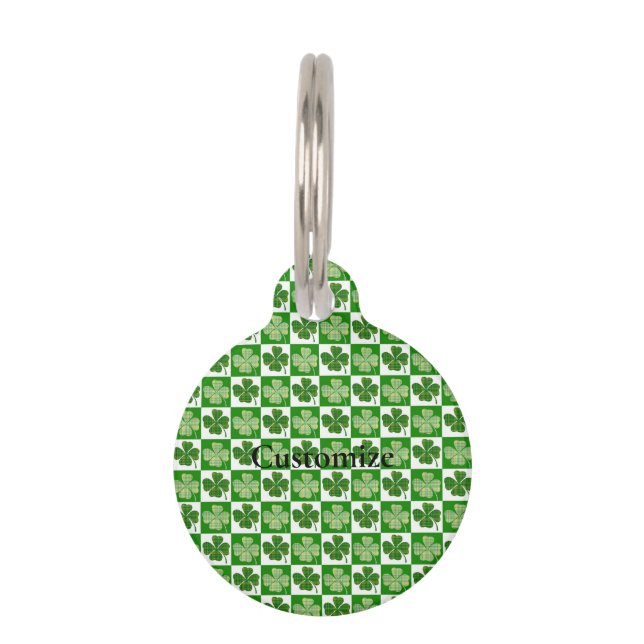 Médaillon Pour Animaux Motif shamrock Thunder_Cove (Devant)