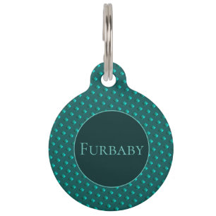 Médaillon Pour Animaux Motif Vert