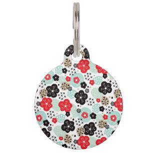 Médaillon Pour Animaux Motifs japonais mignons design