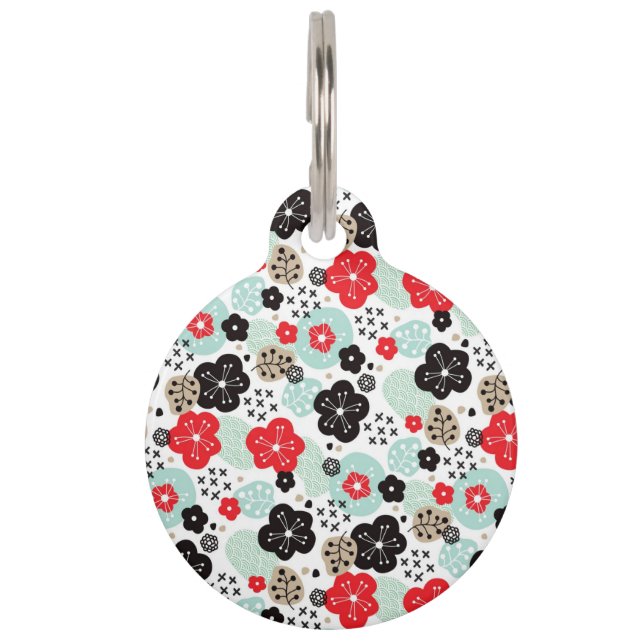 Médaillon Pour Animaux Motifs japonais mignons design (Devant)