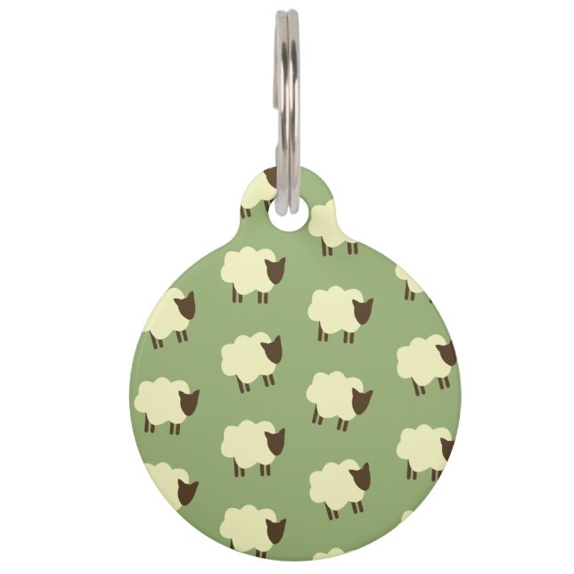 Médaillon Pour Animaux Moutons (Devant)