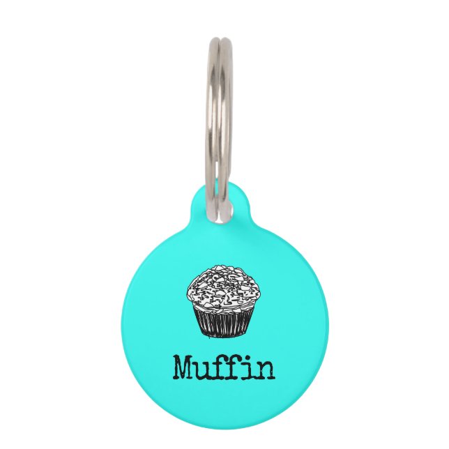 Médaillon Pour Animaux Muffin délicieux gâteau (Devant)