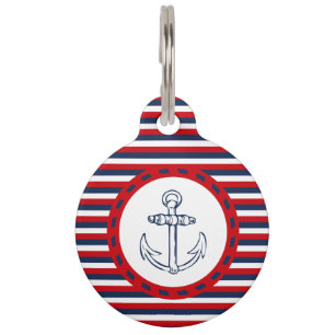 Médaillon Pour Animaux Nautical design