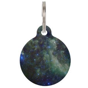 Médaillon Pour Animaux Nébuleuse de Cassiopeia dans la galaxie de maniè