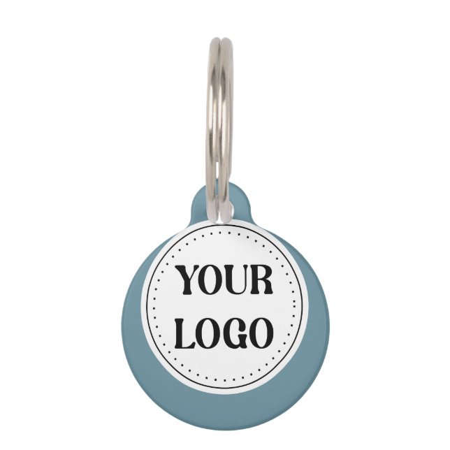 Médaillon Pour Animaux Noir professionnel minimaliste moderne (Devant)