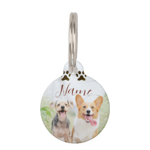 Médaillon Pour Animaux nom animal de compagnie chien chat patte photo sim