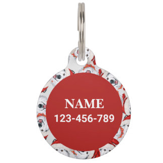 Médaillon Pour Animaux Nom drôle de Malamute d'Alaska pour motif de Noël