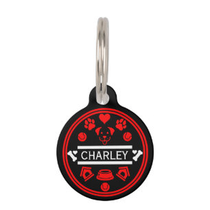 Médaillon Pour Animaux Nom du chien drôle