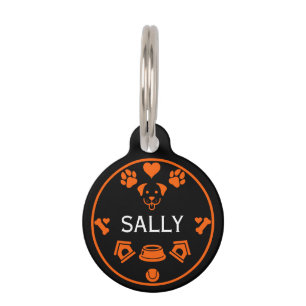 Médaillon Pour Animaux Nom du chien drôle