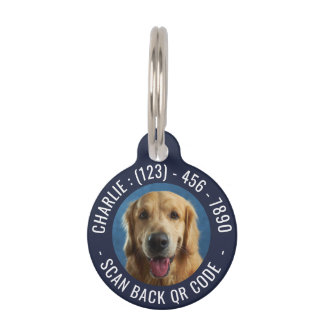Médaillon Pour Animaux Nom du chien personnalisé Numéro de téléphone de l