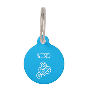 Médaillon Pour Animaux Nom et téléphone de l'animal de compagnie Blue Win