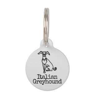 Médaillon Pour Animaux Nom italien Greyhound